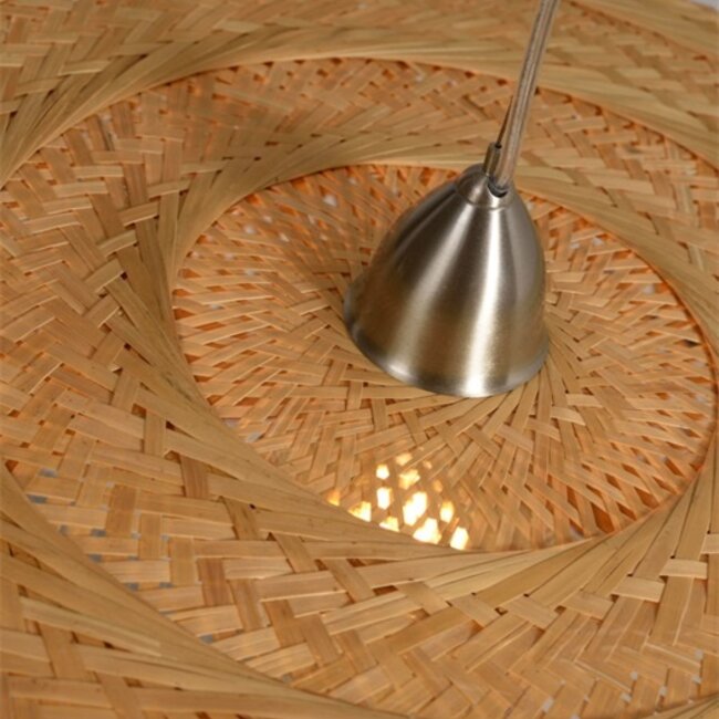 Pendant lamp Palawan - Good & Mojo - Bamboo - Available in Natural/Black and White