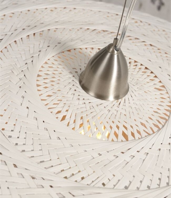 Hanglamp Palawan - Good&Mojo  - Bamboe - Verkrijbaar in Naturel/Zwart en Wit