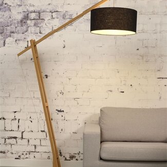Good & Mojo Vloerlamp Montblanc - Good&Mojo - Bamboe/linnen