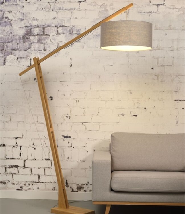 Vloerlamp Montblanc - Good&Mojo - Bamboe/linnen