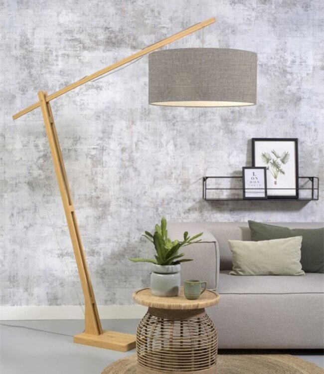 Floor lamp montblanc XL - Good&Mojo - Bamboo/linen