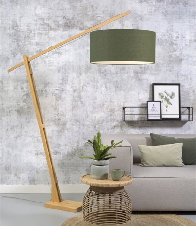 Floor lamp montblanc XL - Good&Mojo - Bamboo/linen