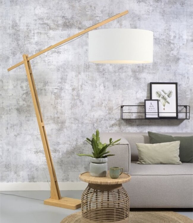 Floor lamp montblanc XL - Good&Mojo - Bamboo/linen