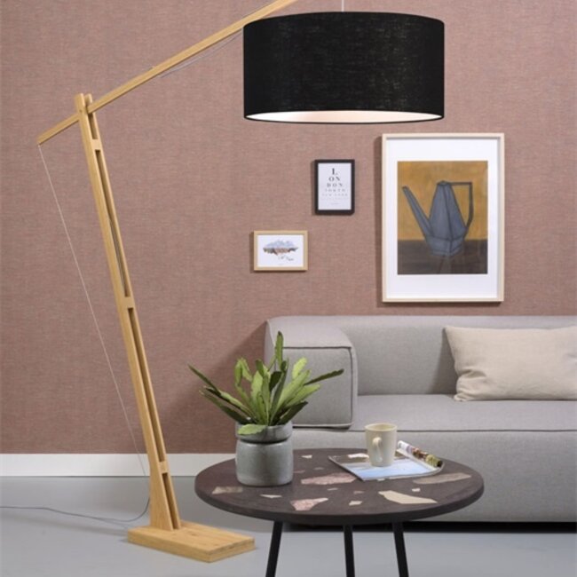 Stehlampe Montblanc XL - Good & Mojo - Bambus/Leinen
