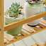 Plant rack with 3 shelves - hanging rail - Water resistant - Bamboo