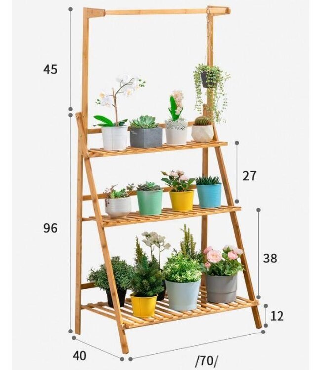 Elegante Bamboe Plantenrek