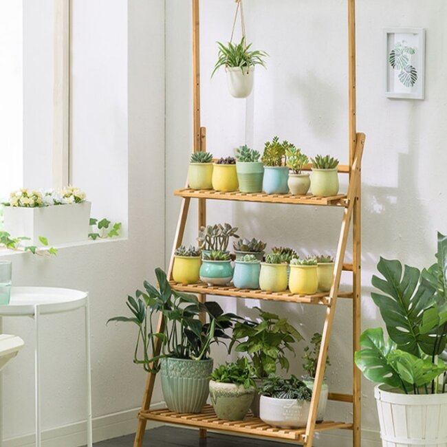 Elegante Bamboe Plantenrek