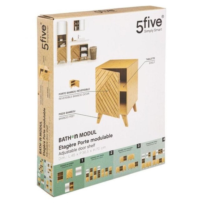 Bathroom Cabinet with Modular Door - Five