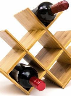 Budu Casier à vin pour 8 bouteilles - 47 x 17 x 31 cm - Emballage cadeau élégant