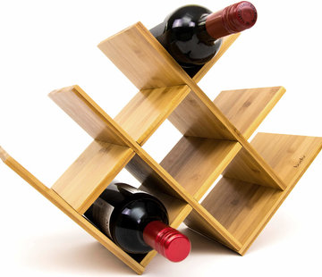 Budu Casier à vin pour 8 bouteilles - 47 x 17 x 31 cm - Emballage cadeau élégant