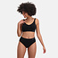 Bamboo Basics Seamless Full Briefs - Bele - 3-Pack - Zwart
