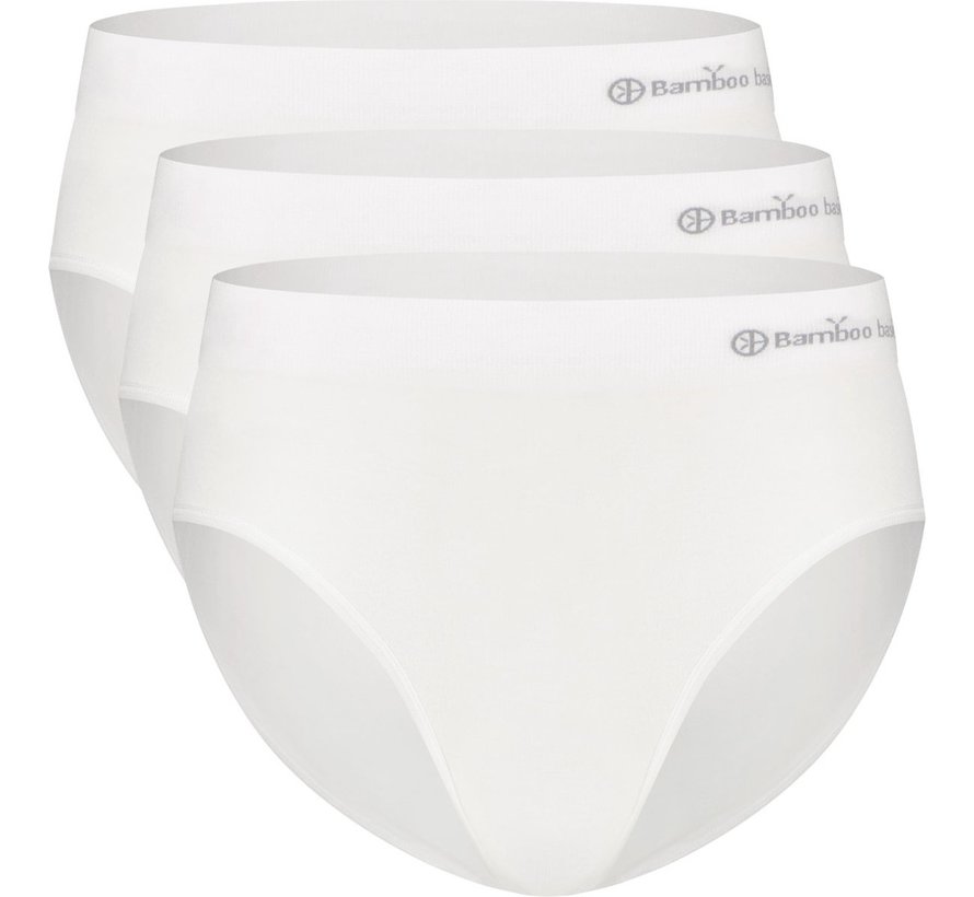 Seamless full briefs - Bele - 3-Pack - Pink - White
