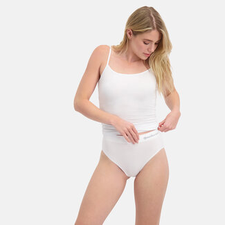 Bamboo Basics Seamless Full Briefs - Bele - 3-Pack - Wit