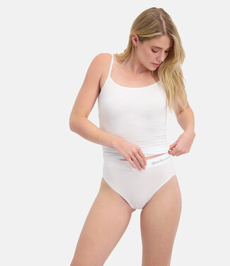 Bamboo Basics Seamless Full Briefs - Bele - 3-Pack - Wit