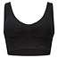 Bamboo basics - Vormgevende Crop Beha met Padding - Zwart - Fleur