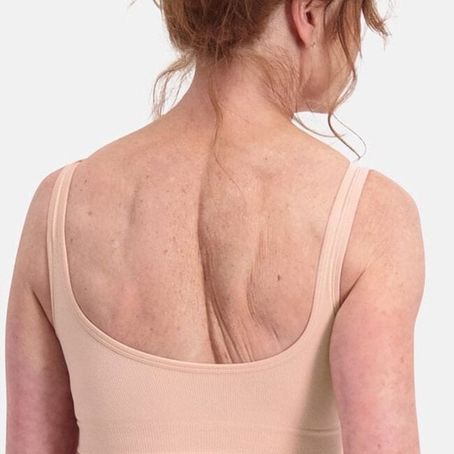Bamboo basics - Vormgevende Crop Beha met Padding - Roze - Fleur