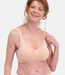Bamboo basics - Vormgevende Crop Beha met Padding - Roze - Fleur