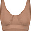 Bamboo basics - Vormgevende Crop Beha met Padding - Bronze - Fleur