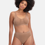Bamboo basics - Vormgevende Crop Beha met Padding - Bronze - Fleur