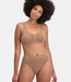 Bamboo basics - Shaping Crop Bra with Padding - Tan - Fleur