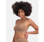 Bamboo basics - Shaping Crop Bra with Padding - Tan - Fleur