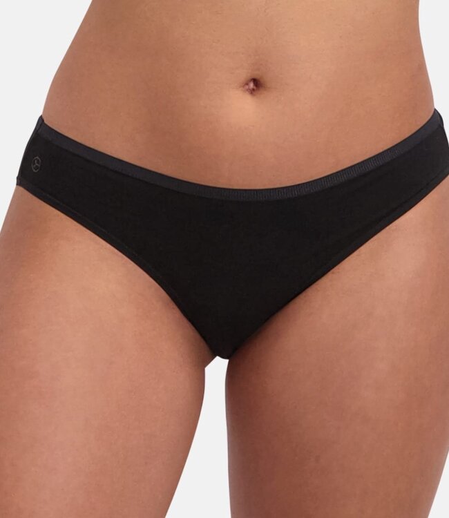 Waist Briefs - Julia - 3-Pack - Black - Bamboo Basic