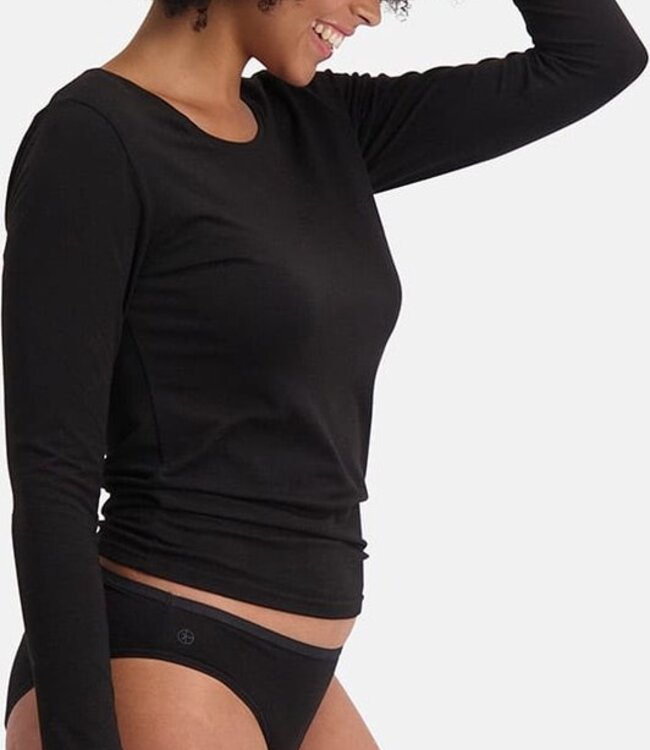 Waist Briefs - Julia - 3-Pack - Black - Bamboo Basic