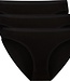 Taille Slips - Julia - 3-Pack - Zwart - Bamboo Basic