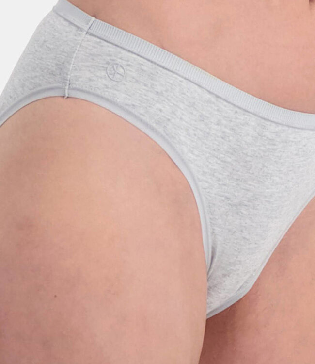 Waist Briefs - Julia - 3-Pack - Grey- Bamboo Basic