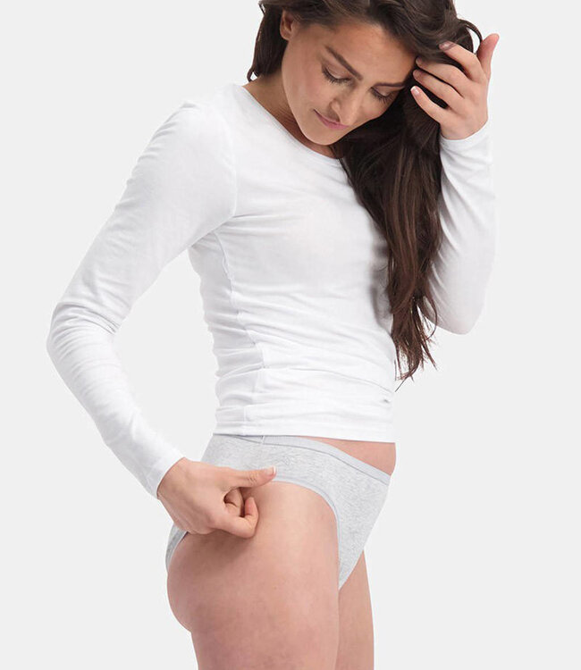 Waist Briefs - Julia - 3-Pack - Grey- Bamboo Basic