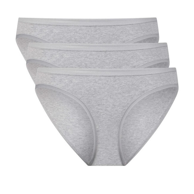 Waist Briefs - Julia - 3-Pack - Grey- Bamboo Basic