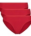 Taille Slips - Julia - 3-Pack - Rood - Bamboo Basic