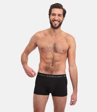 Bamboo Basics Boxershorts Rico - Set van 3 stuks - Zwart