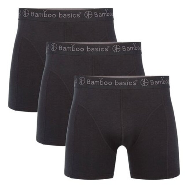 Bamboo Basics Boxershorts Rico – Zwart - (3-Pack)