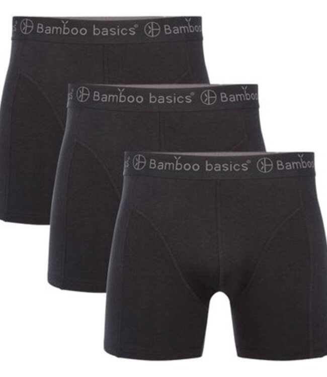 Bamboo Basics Boxershorts Rico – Zwart - (3-Pack)