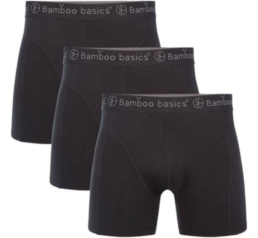 Bamboo Basics Boxershorts Rico – Zwart - (3-Pack)