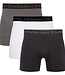 Bamboo Basics Boxershorts Rico –  Grijs Wit Zwart  - (3-Pack)