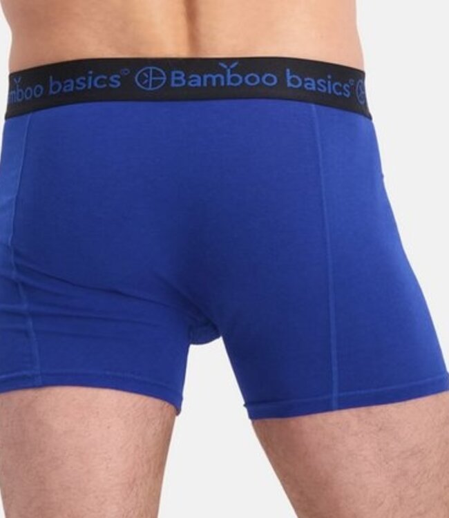 Bamboo Basics Boxershorts Rico –  Zwart Blauw Marine  - (3-Pack)