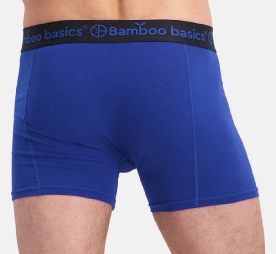 Bamboo Basics Boxershorts Rico –  Zwart Blauw Marine  - (3-Pack)