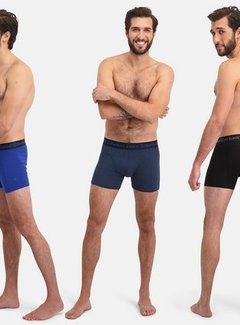 Bamboo Basics Boxer shorts Rico - Set of 3 pieces - Black Blue Navy