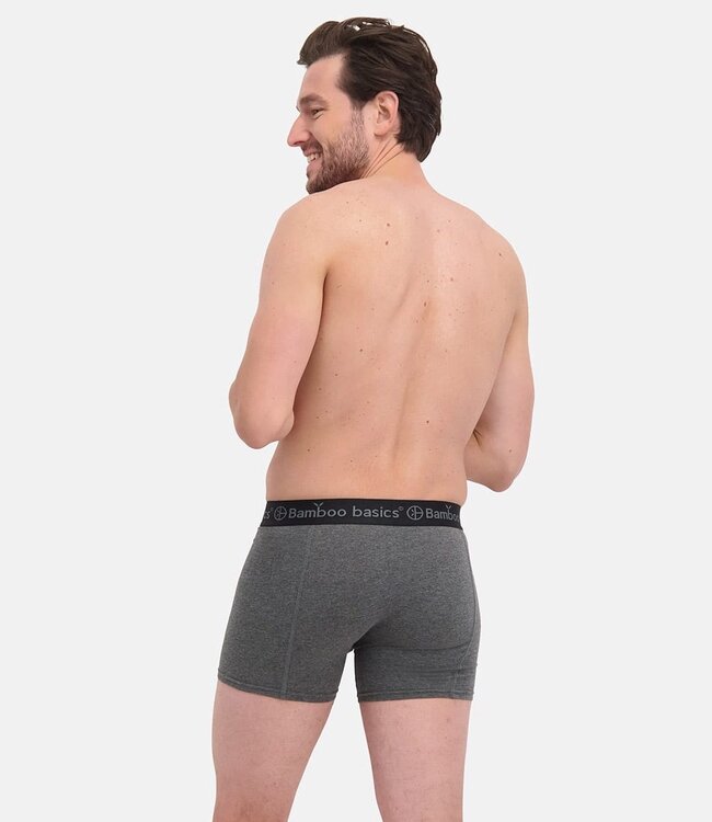 Bamboo Basics Boxershorts Rico – Grijs - (3-Pack)