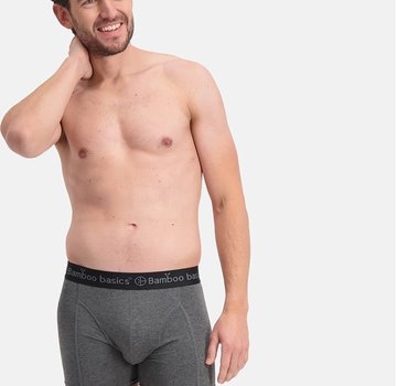 Bamboo Basics Boxershorts Rico - Set van 3 stuks - Grijs