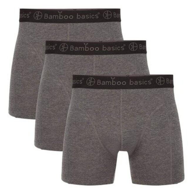 Bamboo Basics Boxershorts Rico – Grey - (3-Pack)