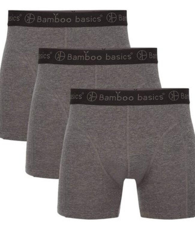 Bamboo Basics Boxershorts Rico – Grijs - (3-Pack)