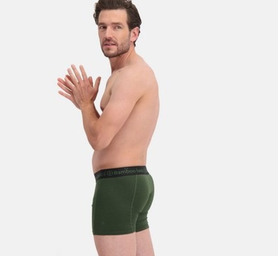 Bamboo Basics Boxershorts Rico – legergroen - (3-Pack)