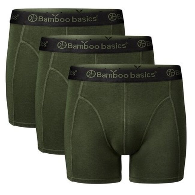 Bamboo Basics Boxer shorts Rico - army green - (3-Pack)