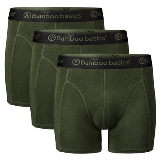 Bamboo Basics Boxershorts Rico – legergroen - (3-Pack)