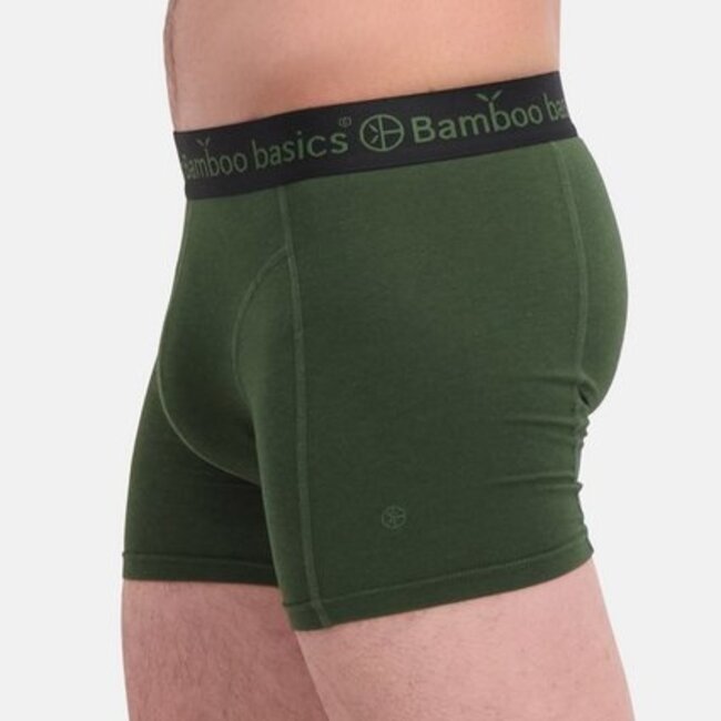 Bamboo Basics Boxershorts Rico –  Zwart Legergroen Marine  - (3-Pack)