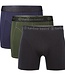 Bamboo Basics Boxershorts Rico –  Zwart Legergroen Marine  - (3-Pack)