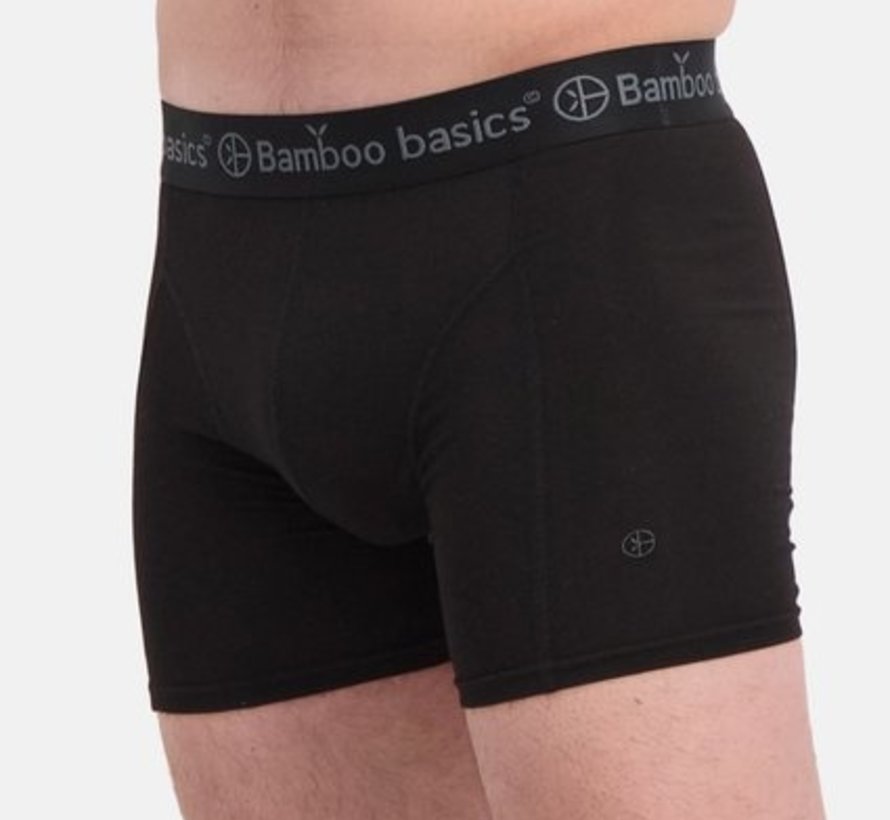 Bamboo Basics Boxershorts Rico –  Zwart Legergroen Marine  - (3-Pack)